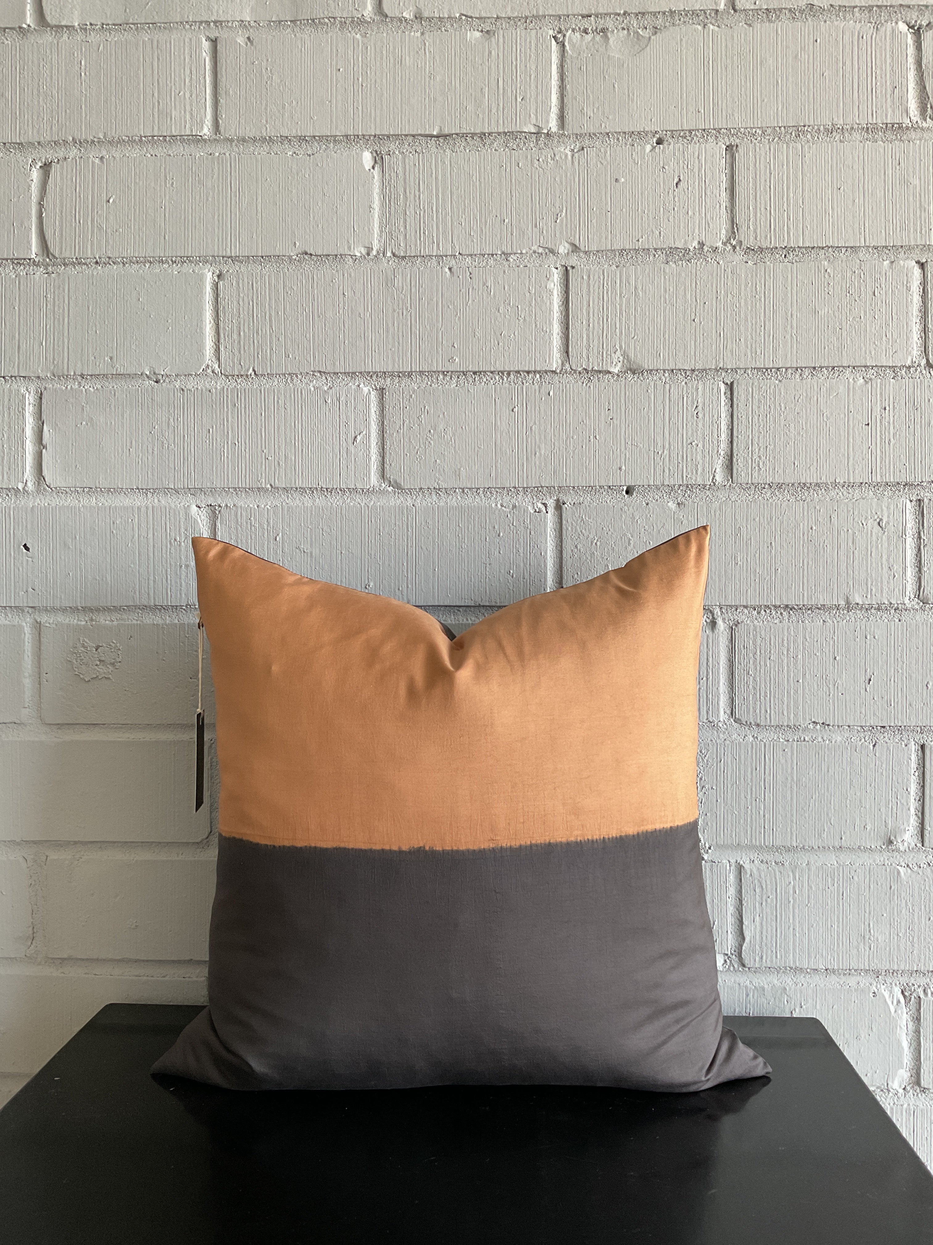 Grey and copper discount throw