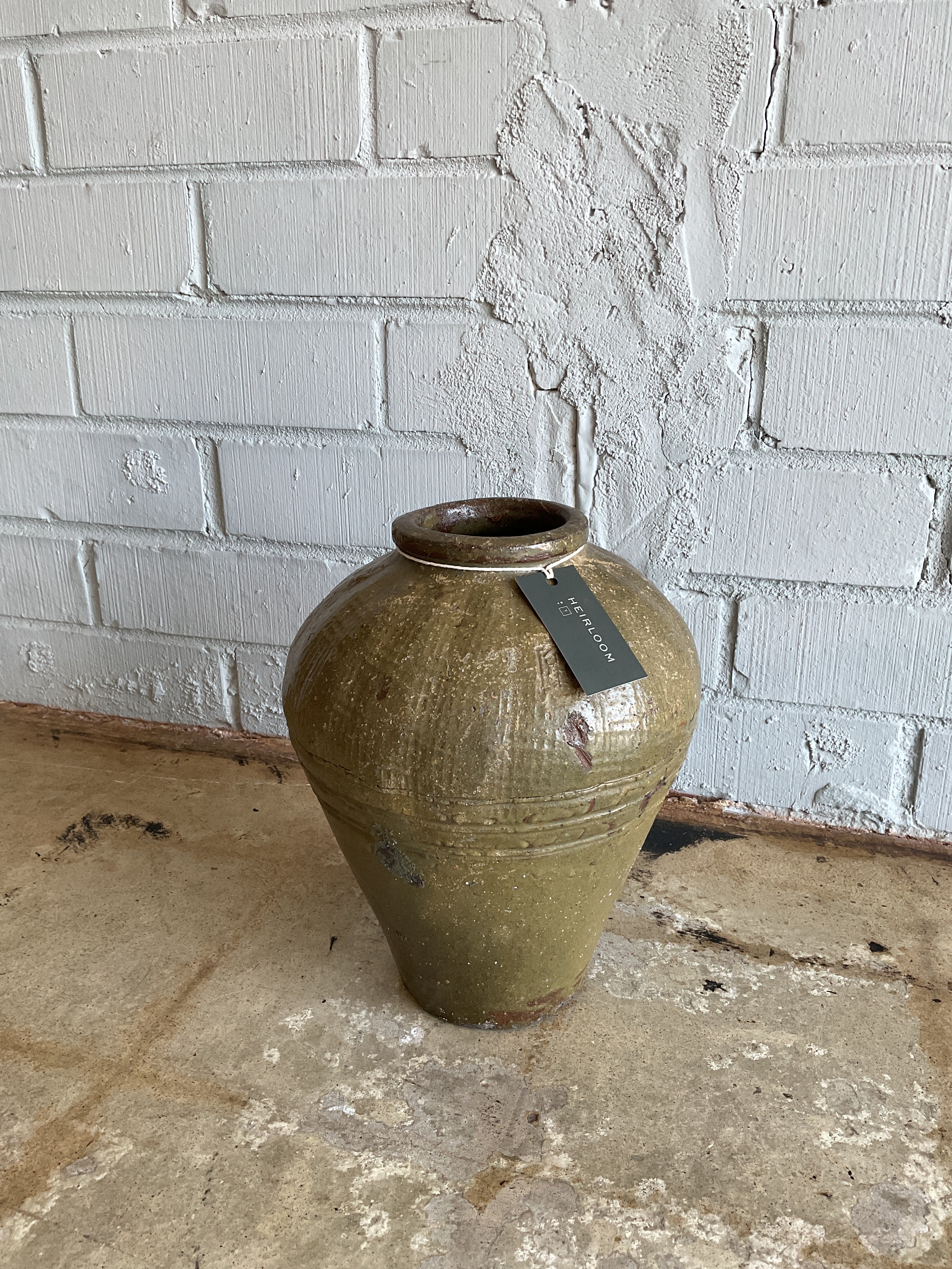 VINTAGE OLIVE JAR