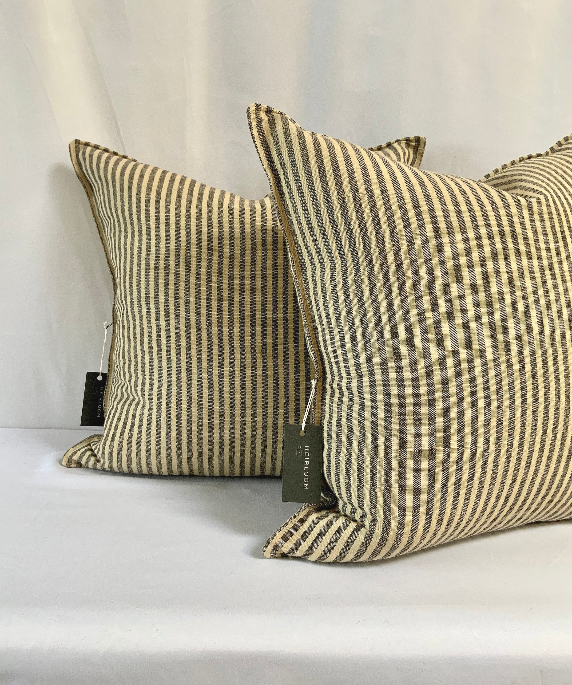 CREAM BLACK STRIPE PILLOW